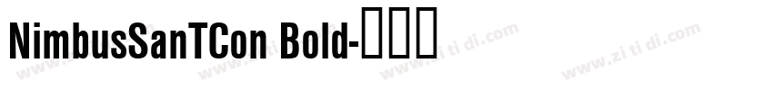 NimbusSanTCon Bold字体转换